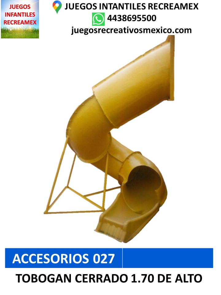 tobogán cerrado x60 medida a elegir